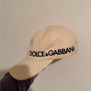 Dolce & Gabbana Beige Hat with Black Label